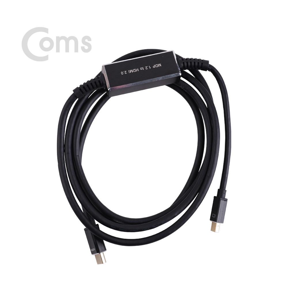 Coms Mini 디스플레이 포트 to HDMI 케이블 2M / Mini DP 1.2/HDMI 2.0