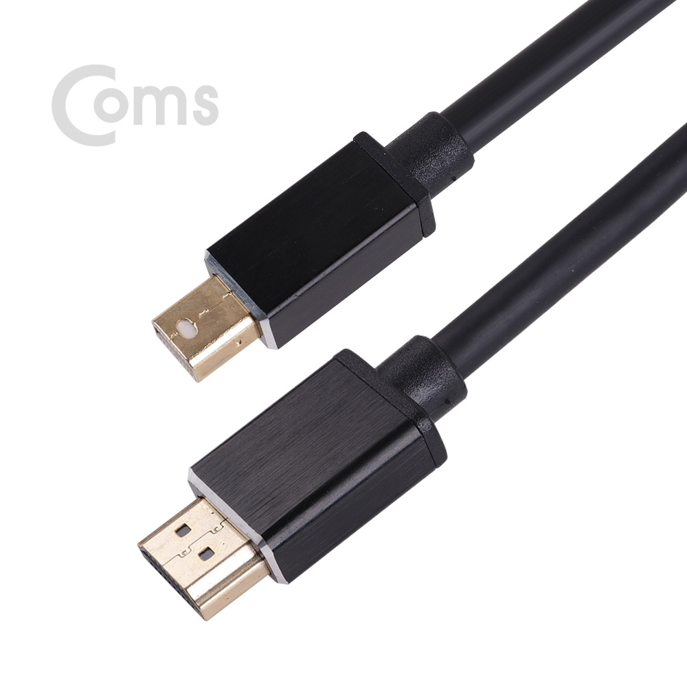 Coms Mini 디스플레이 포트 to HDMI 케이블 2M / Mini DP 1.2/HDMI 2.0