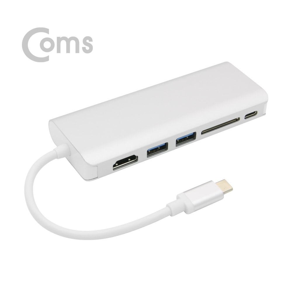 Coms USB 3.1 컨버터(Type C), HDMI&기가비트 랜/USB 3.0 2P /SD 카드리더, PD(충전지원)