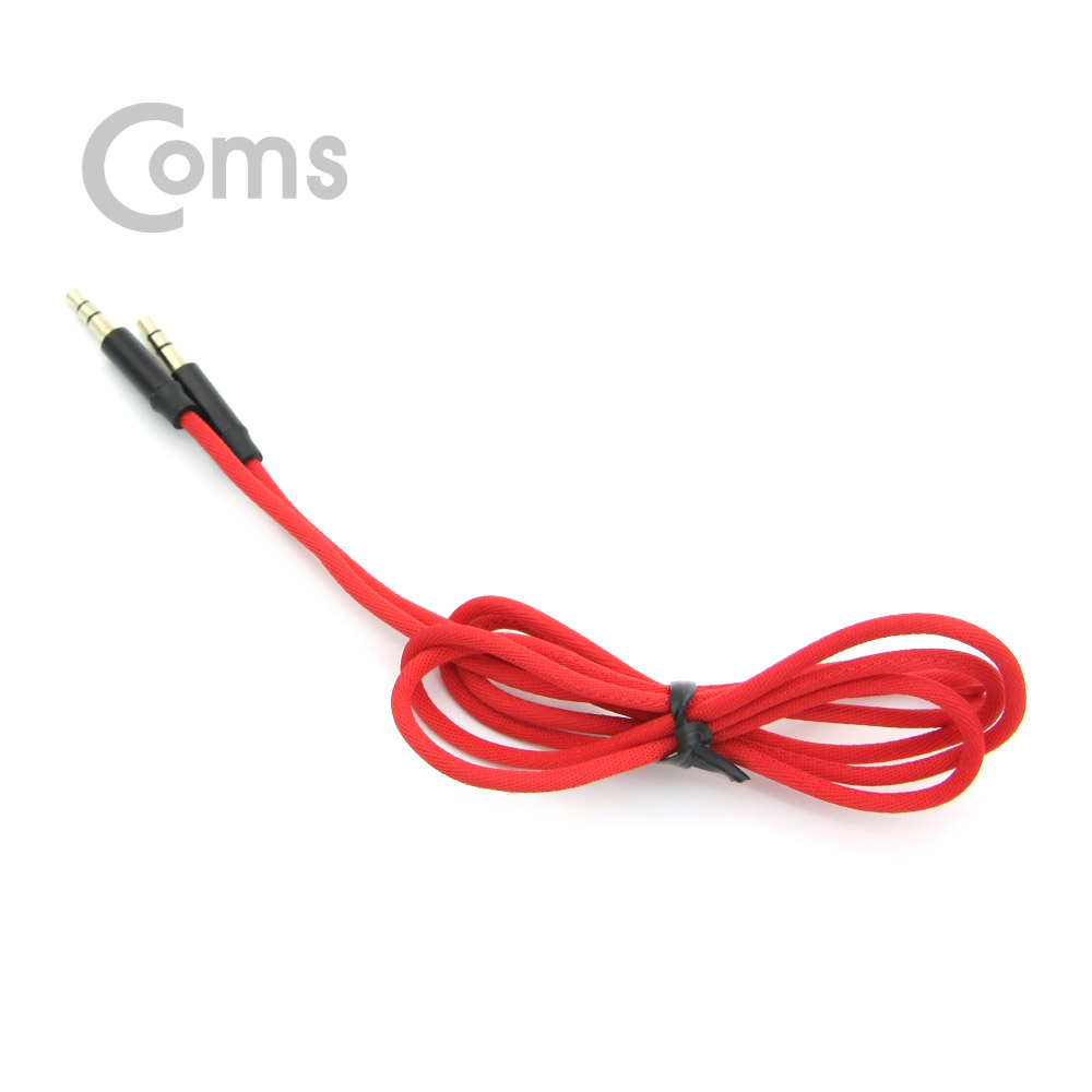 Coms Aux 스테레오 케이블(3극) 1.2M / 패브릭 재질