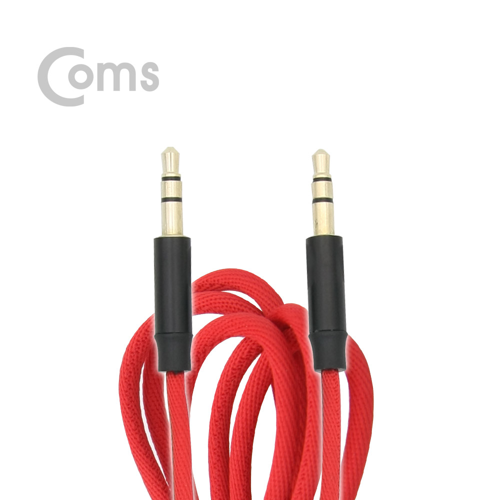 Coms Aux 스테레오 케이블(3극) 1.2M / 패브릭 재질