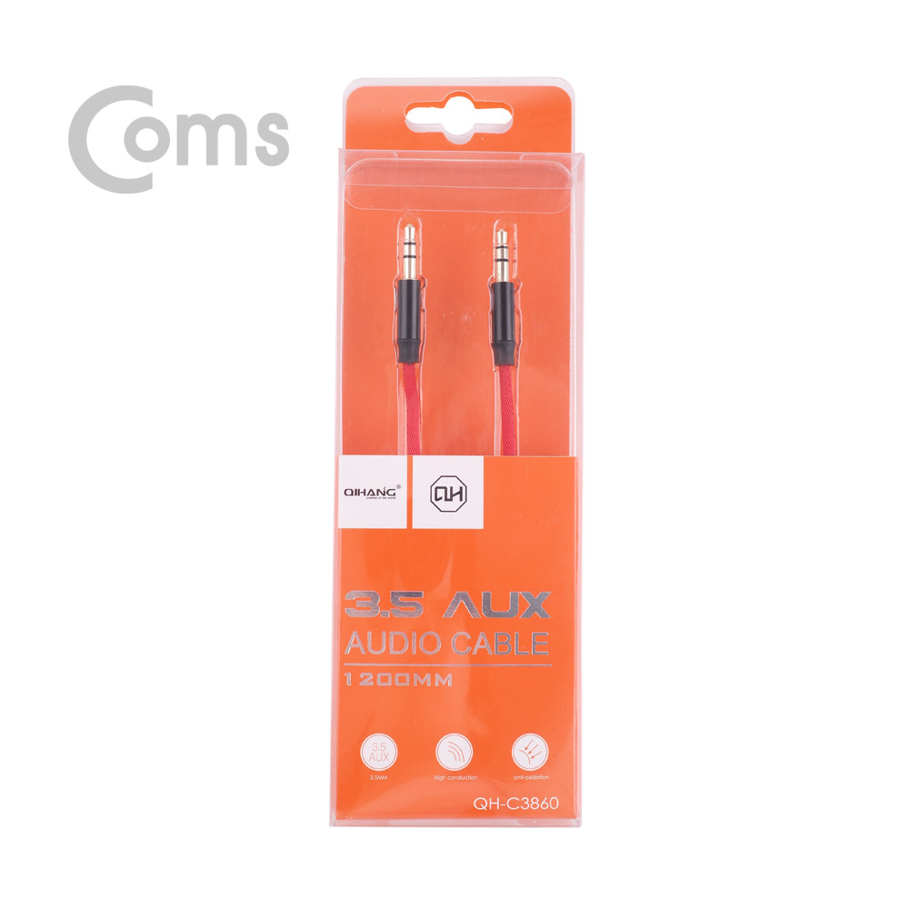 Coms Aux 스테레오 케이블(3극) 1.2M / 패브릭 재질