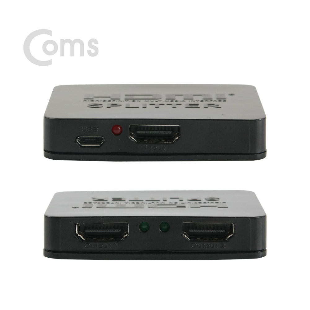 Coms HDMI 분배기(1:2) - 4K, USB 전원