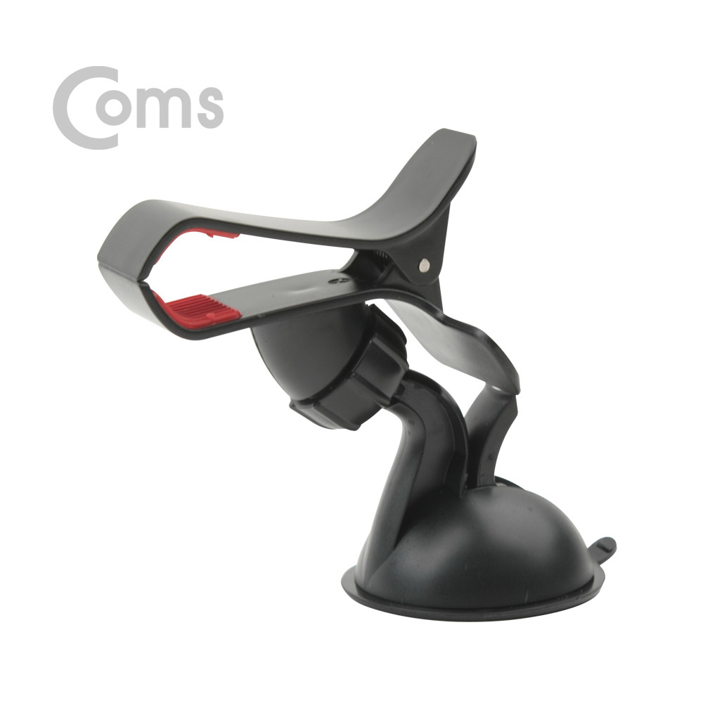 Coms 차량용 스마트폰 거치대 / 유리흡착식 / 집게거치