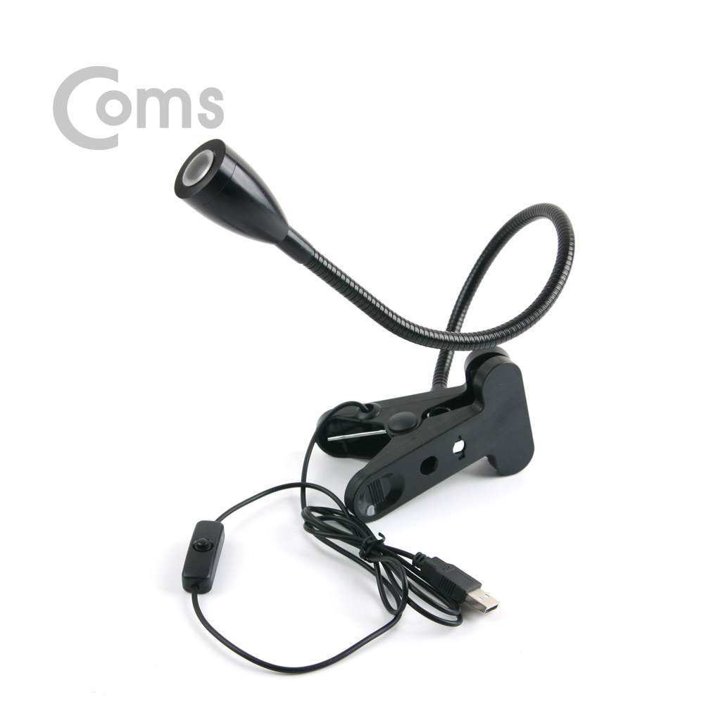 Coms USB 램프(집게형), Super LED/Black