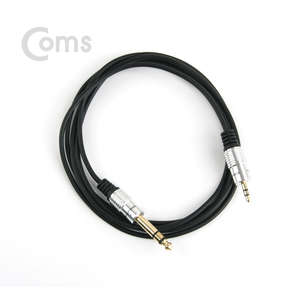 Coms 스테레오 케이블 (3.5M/6.5M) 1.8M 메탈/Stereo