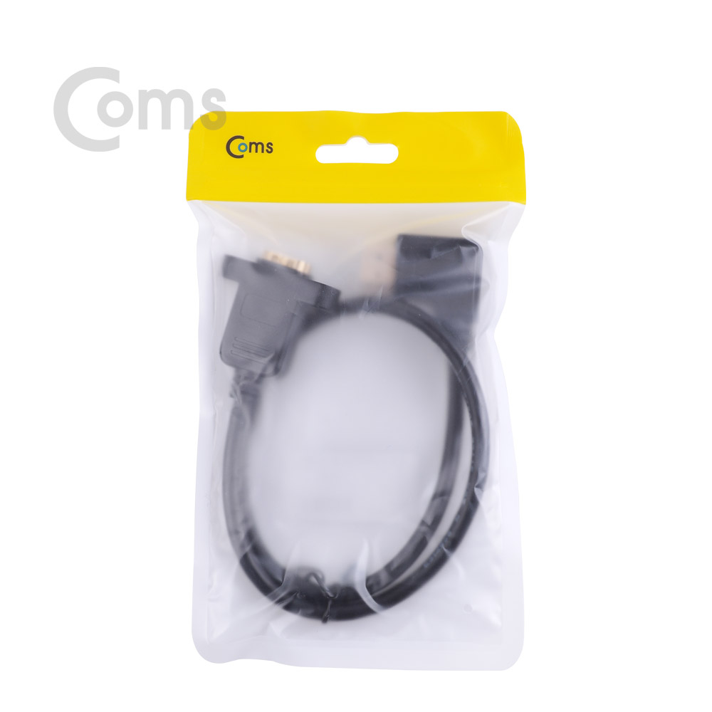 Coms HDMI 젠더 (연장 M/F) 45cm, 포트형 - HDMI(M) 우향꺾임(꺽임)/HDMI(F) 포트형