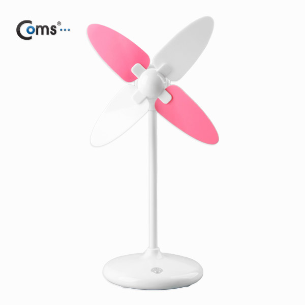 Coms USB 풍차 선풍기 (스탠드형) - 화이트