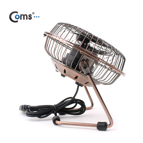 Coms USB 선풍기/상하조절/metal, Gold