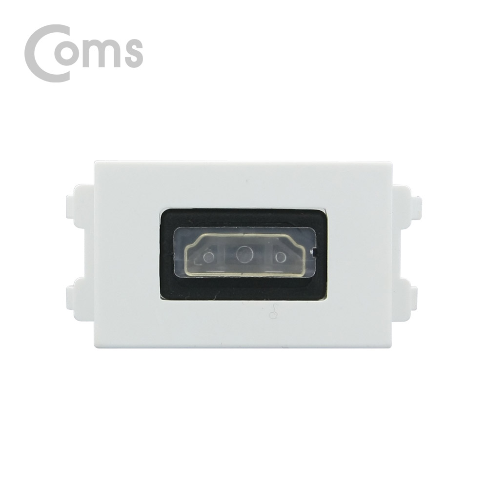 Coms HDMI 젠더 (연결 F/F) 벽면형, HDMI 방향 180도 변환