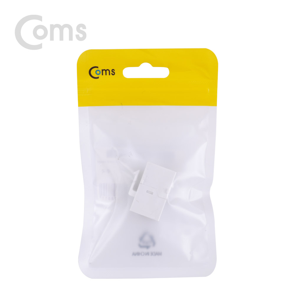 Coms 커플러(RJ45) I형 8P8C CAT6 플레이트형, White