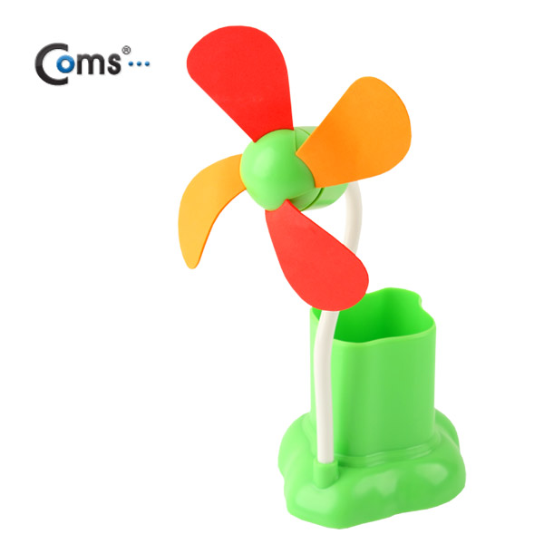 Coms USB 플렉시블 선풍기(연필꽃이/다용도 보관함)