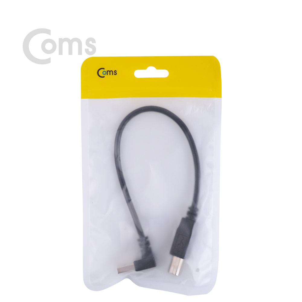 Coms USB 젠더 A(M) 상향꺾임(꺽임)/B(M) 25cm