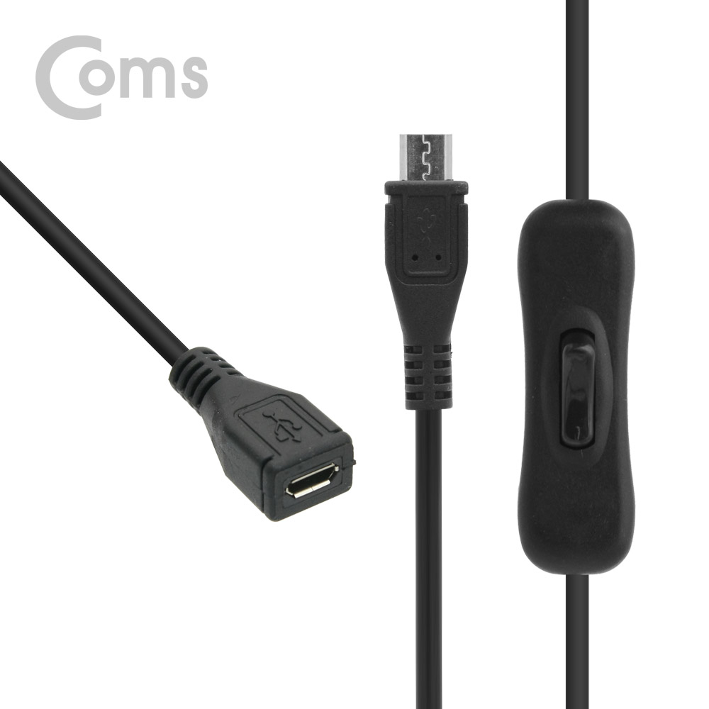 Coms Micro USB 전원 스위치 Micro 5P M/F