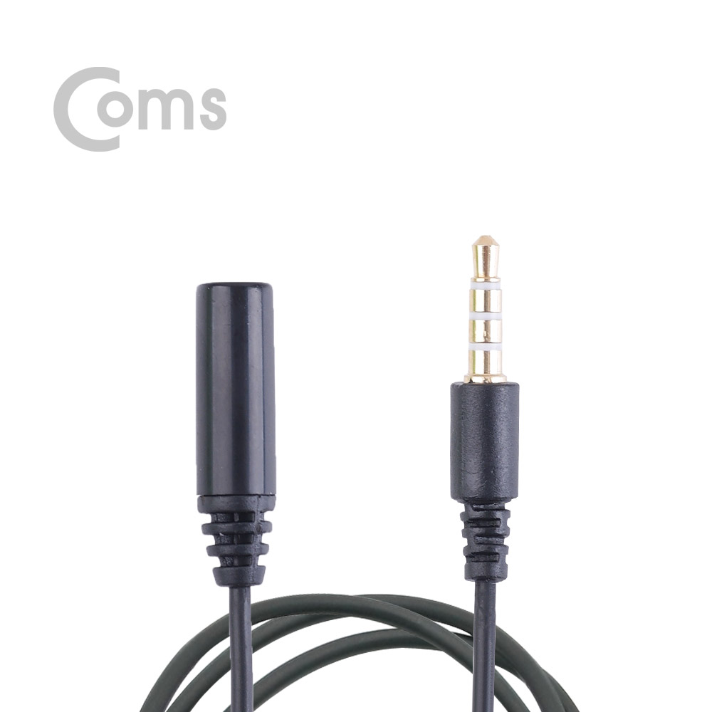 Coms 스테레오 케이블 (3.5/4극 연장) 1M/Stereo