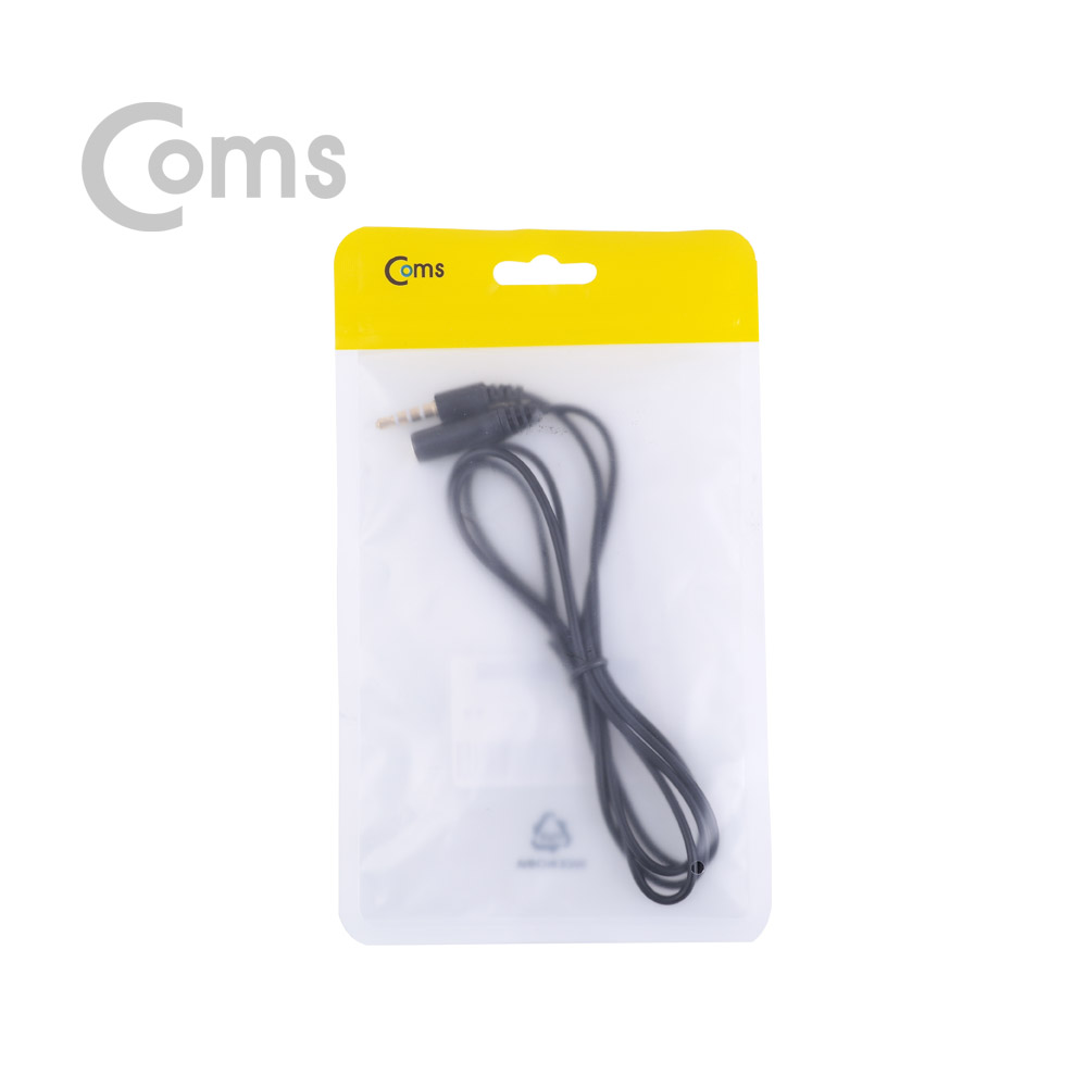 Coms 스테레오 케이블 (3.5/4극 연장) 1M/Stereo