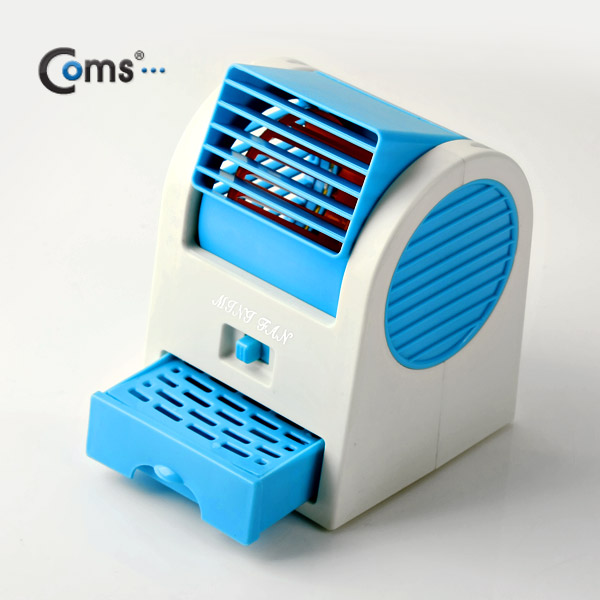Coms USB 미니팬 에어컨/냉풍기, Blue
