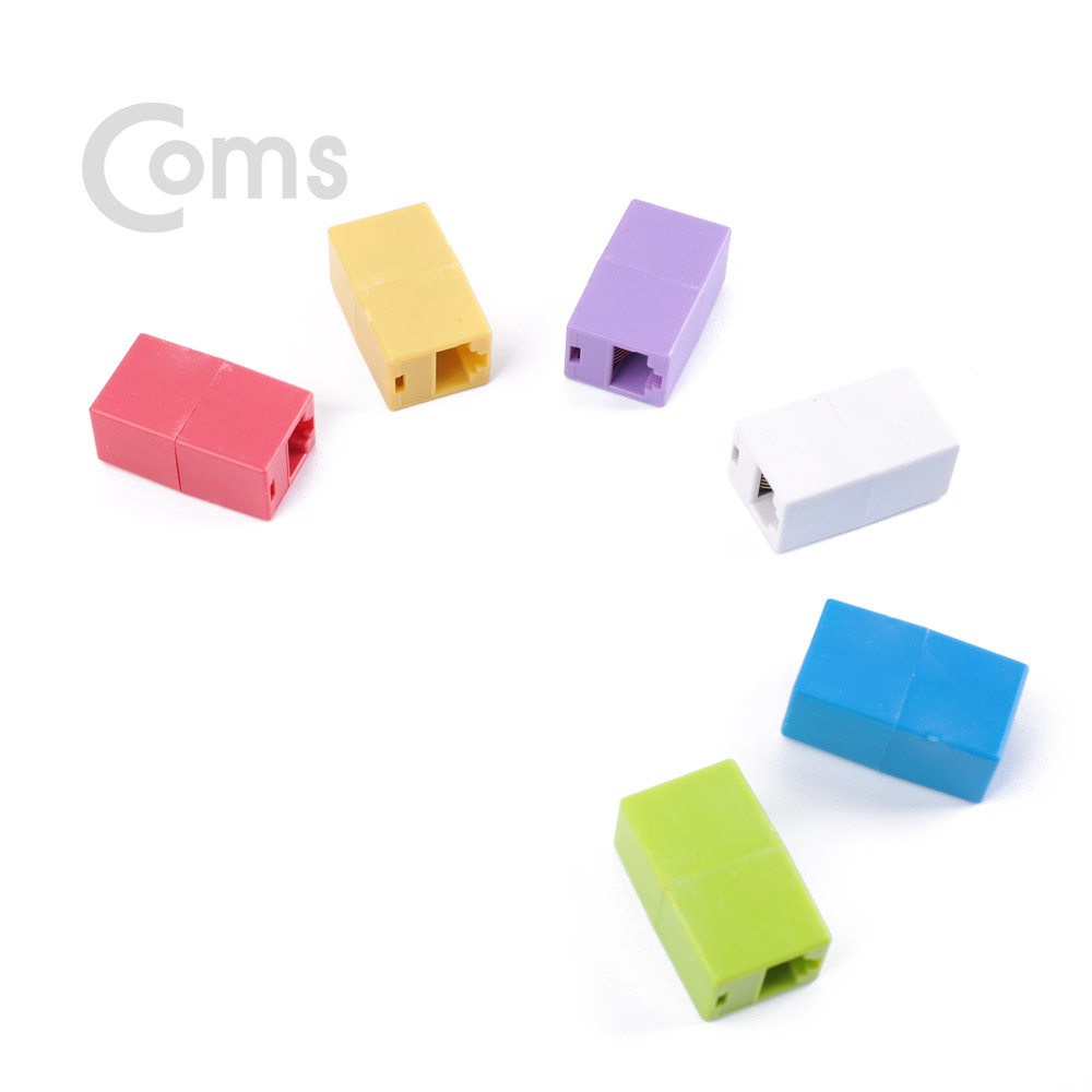 Coms 커플러(RJ45) I형 8P8C, 일반/벌크 Red