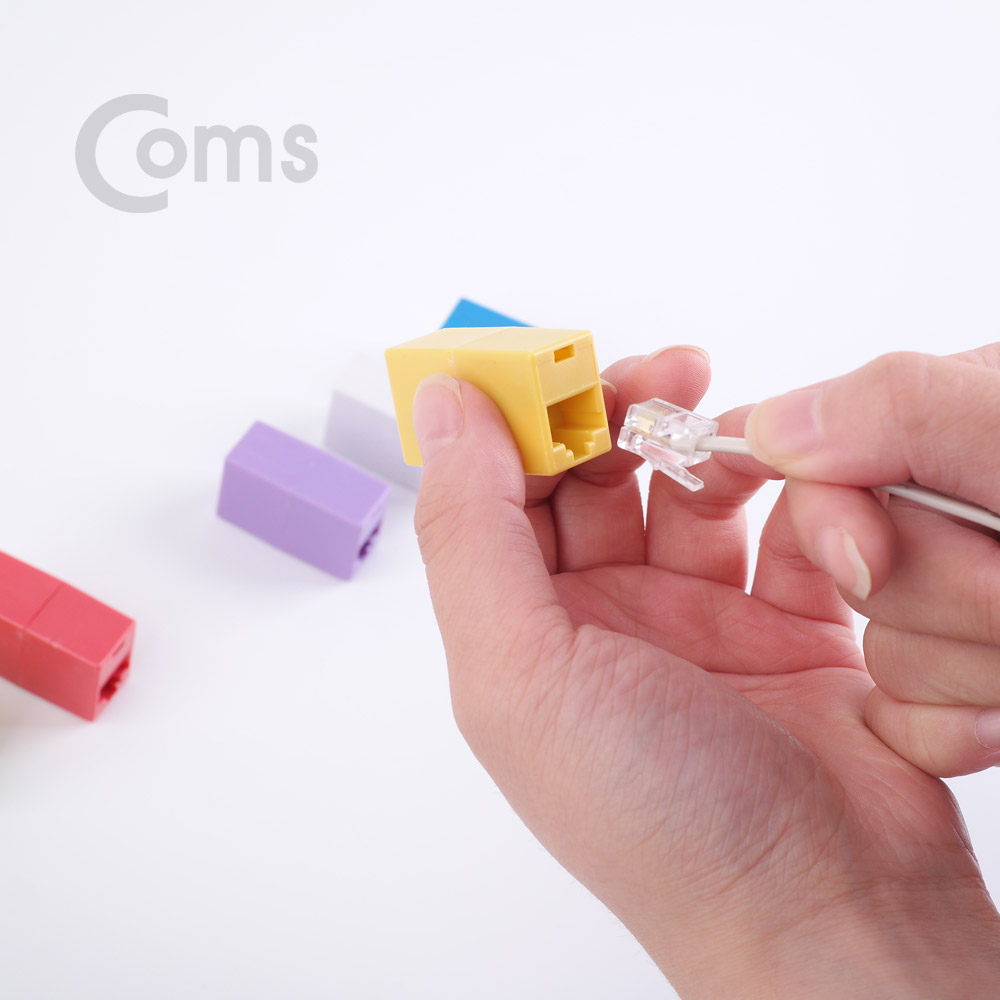 Coms 커플러(RJ45) I형 8P8C, 일반/벌크 Red