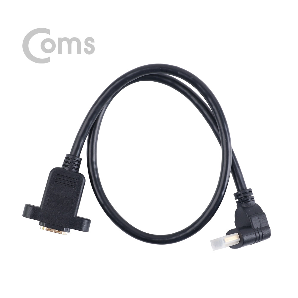 Coms HDMI 젠더 (연장 M/F) 45cm, 포트형 - HDMI(M) 상향꺾임(꺽임)/HDMI(F) 포트형