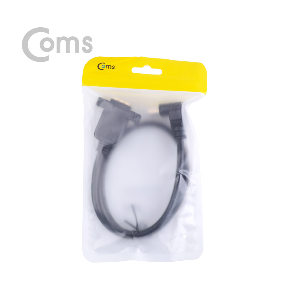Coms HDMI 젠더 (연장 M/F) 45cm, 포트형 - HDMI(M) 상향꺾임(꺽임)/HDMI(F) 포트형