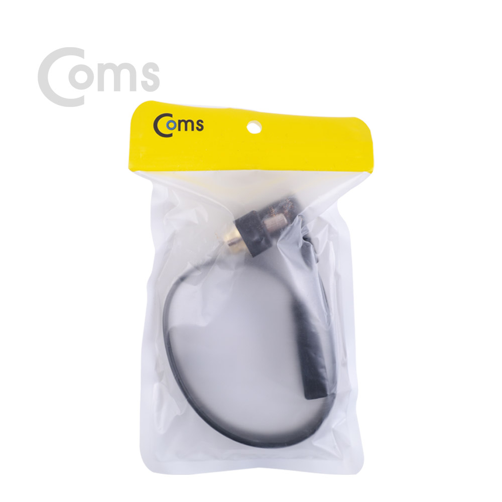 Coms HDMI 젠더(HDMI F/DVI M) 25cm, DVI 하향 꺾임(꺽임)
