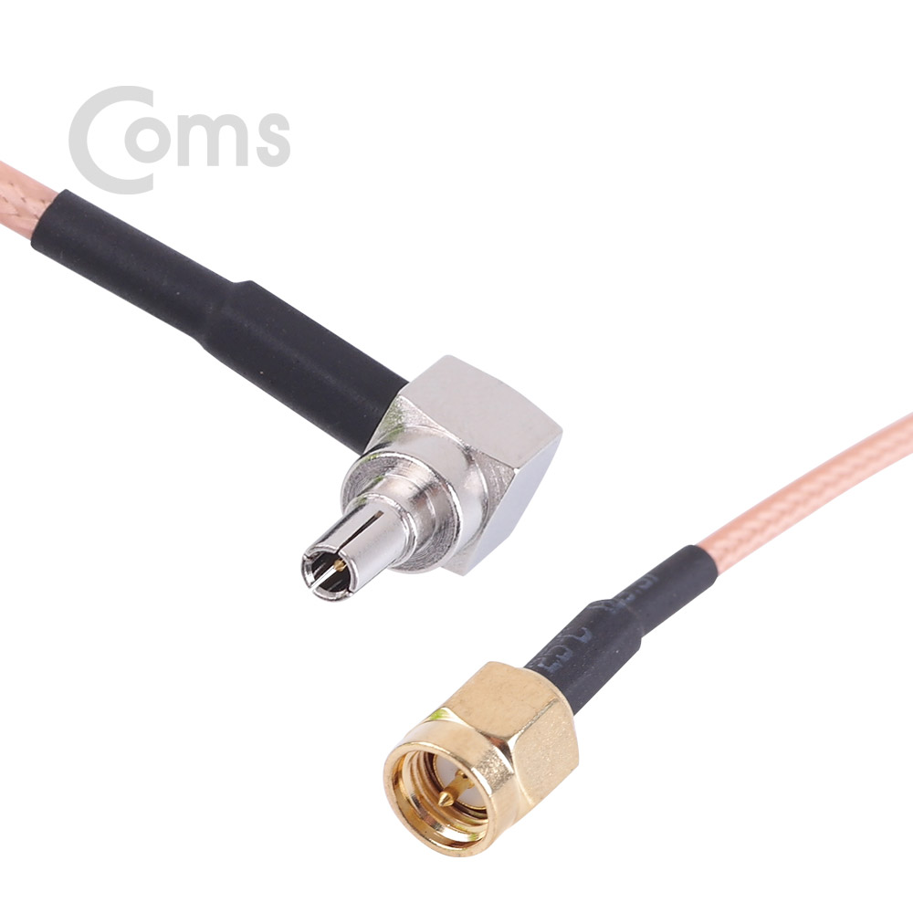 Coms 안테나 변환 케이블 SMA(M) to CRC9(M) 꺾임(꺽임)_ 20CM