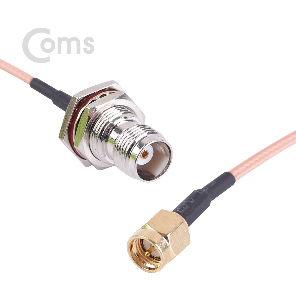 Coms 안테나 변환 케이블 SMA(M) to RP-TNC(F) 20CM