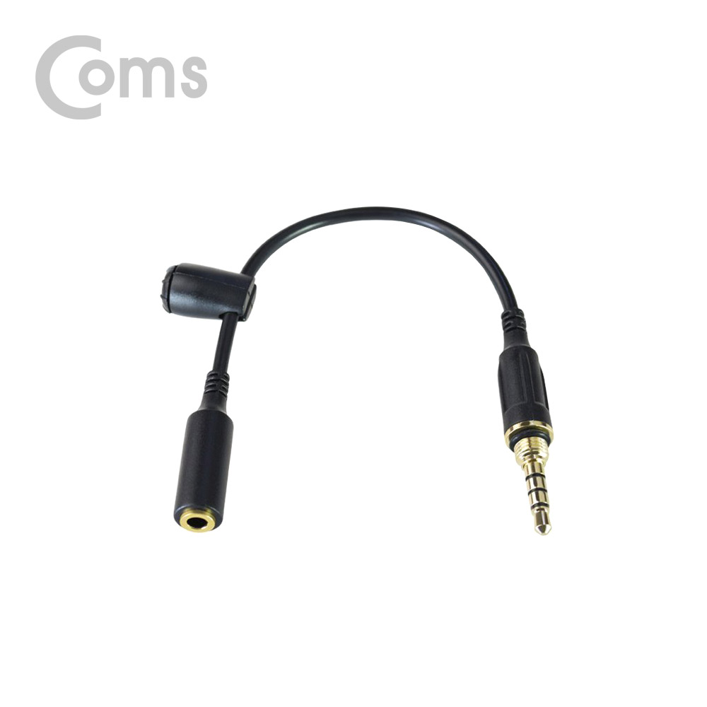 Coms 스테레오 방수 젠더(3.5 4극/MF) 10cm, A사 5/5s/5c/Stereo