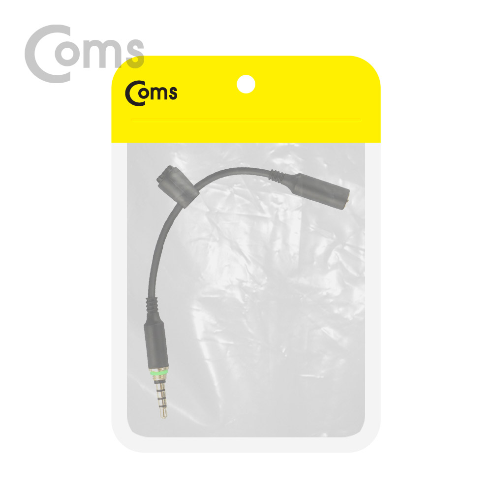 Coms 스테레오 방수 젠더(3.5 4극/MF) 10cm, 6/6s/6 Plus/Stereo