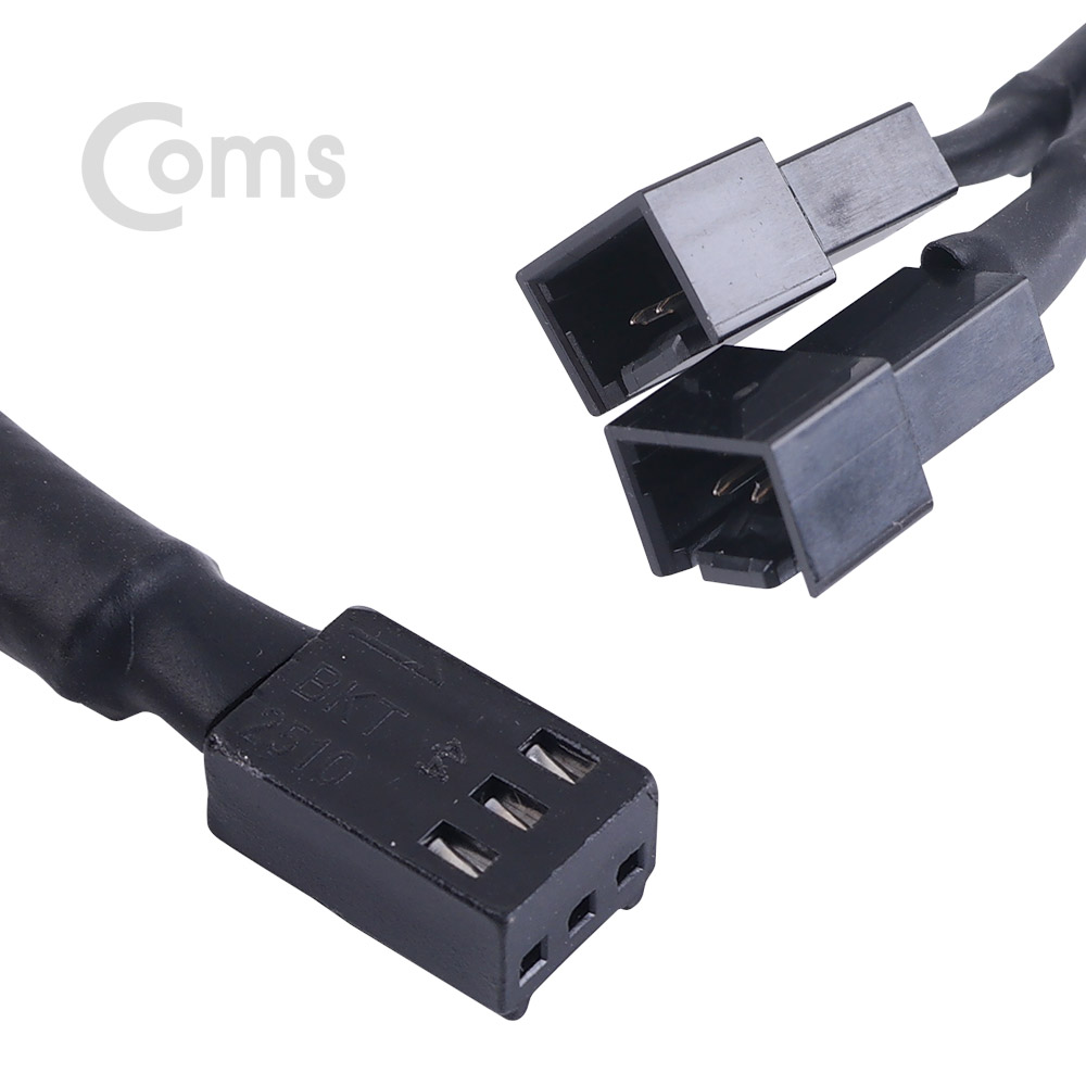 Coms 쿨러 케이블 3P Y형, 메쉬망사보호관