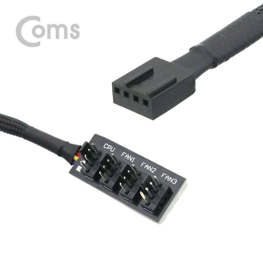 Coms 쿨러 케이블 4P 4분배 30cm