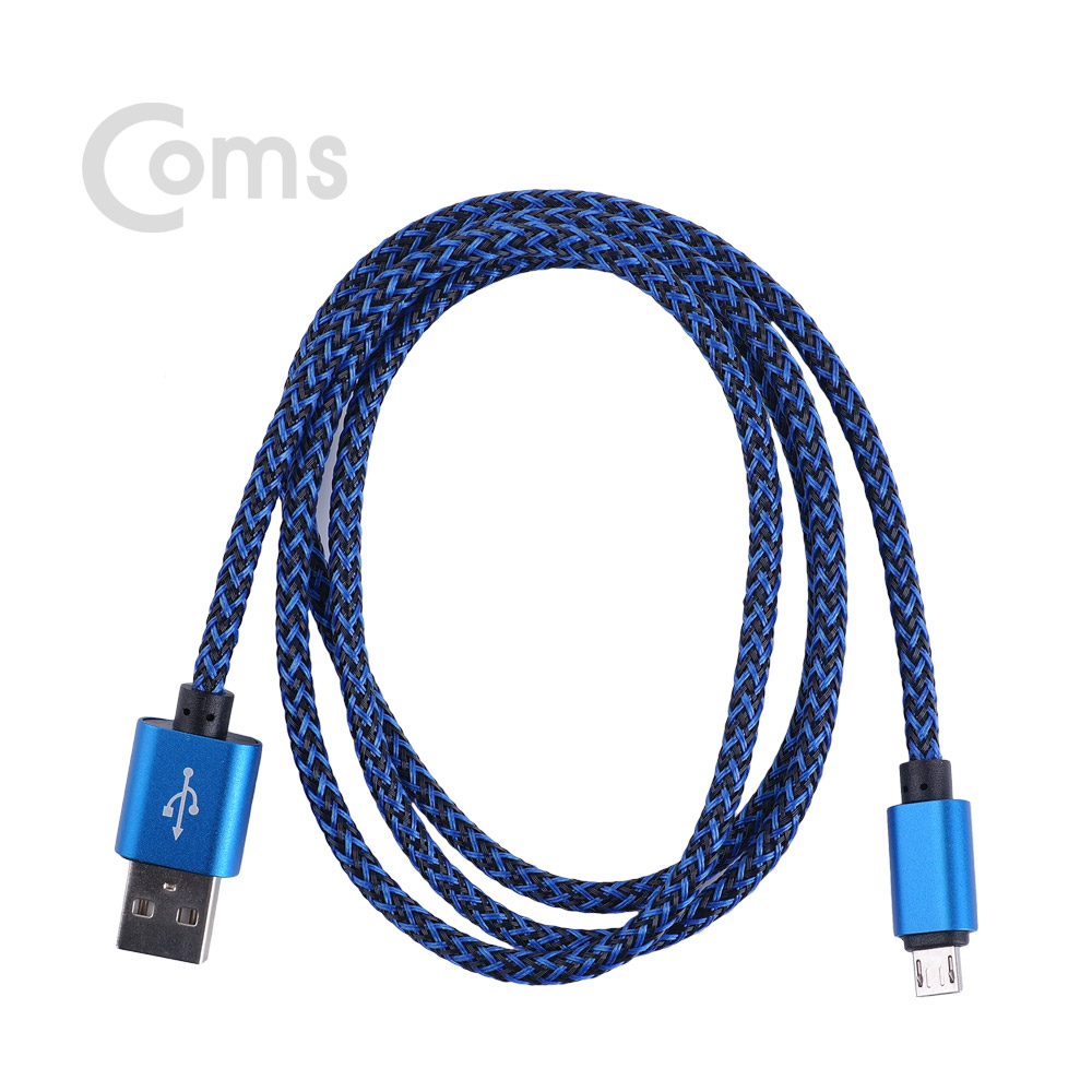 Coms USB Micro 5P 케이블 USB 2.0 A(M) / Micro 5P(M) 1M Blue