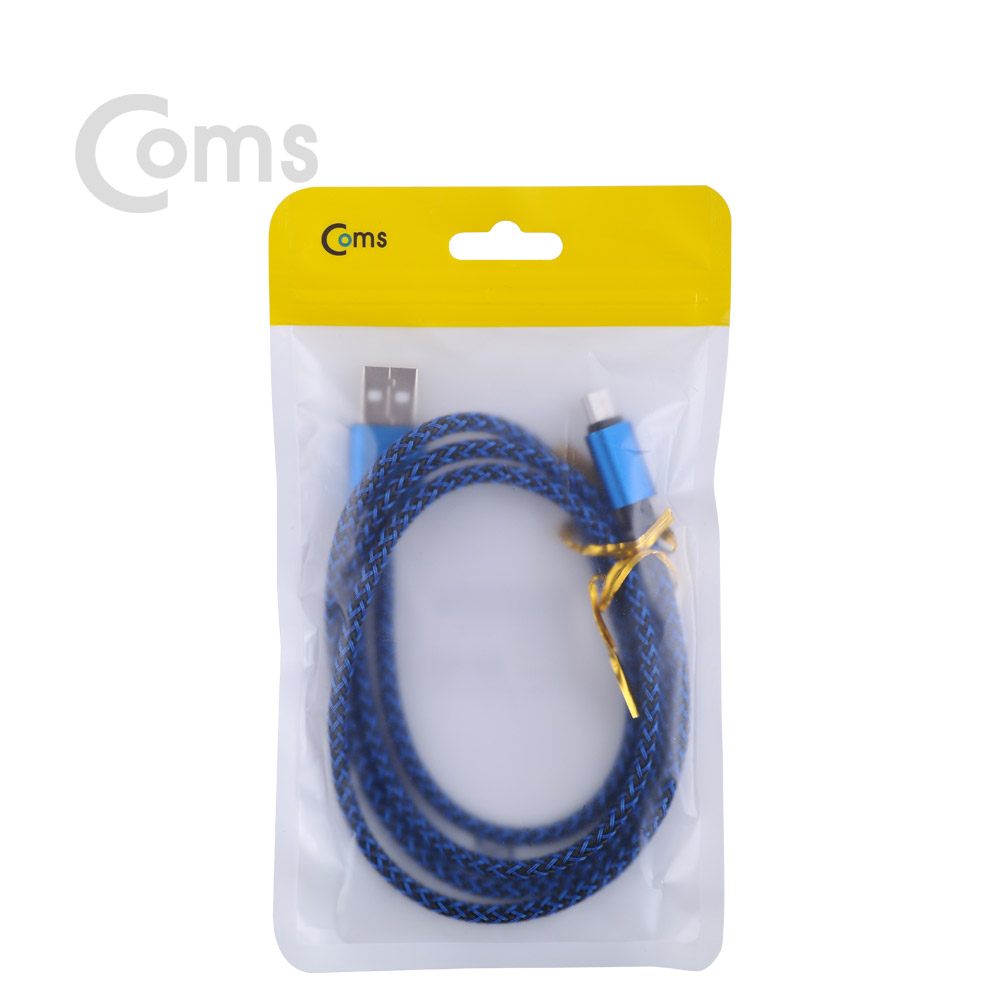 Coms USB Micro 5P 케이블 USB 2.0 A(M) / Micro 5P(M) 1M Blue