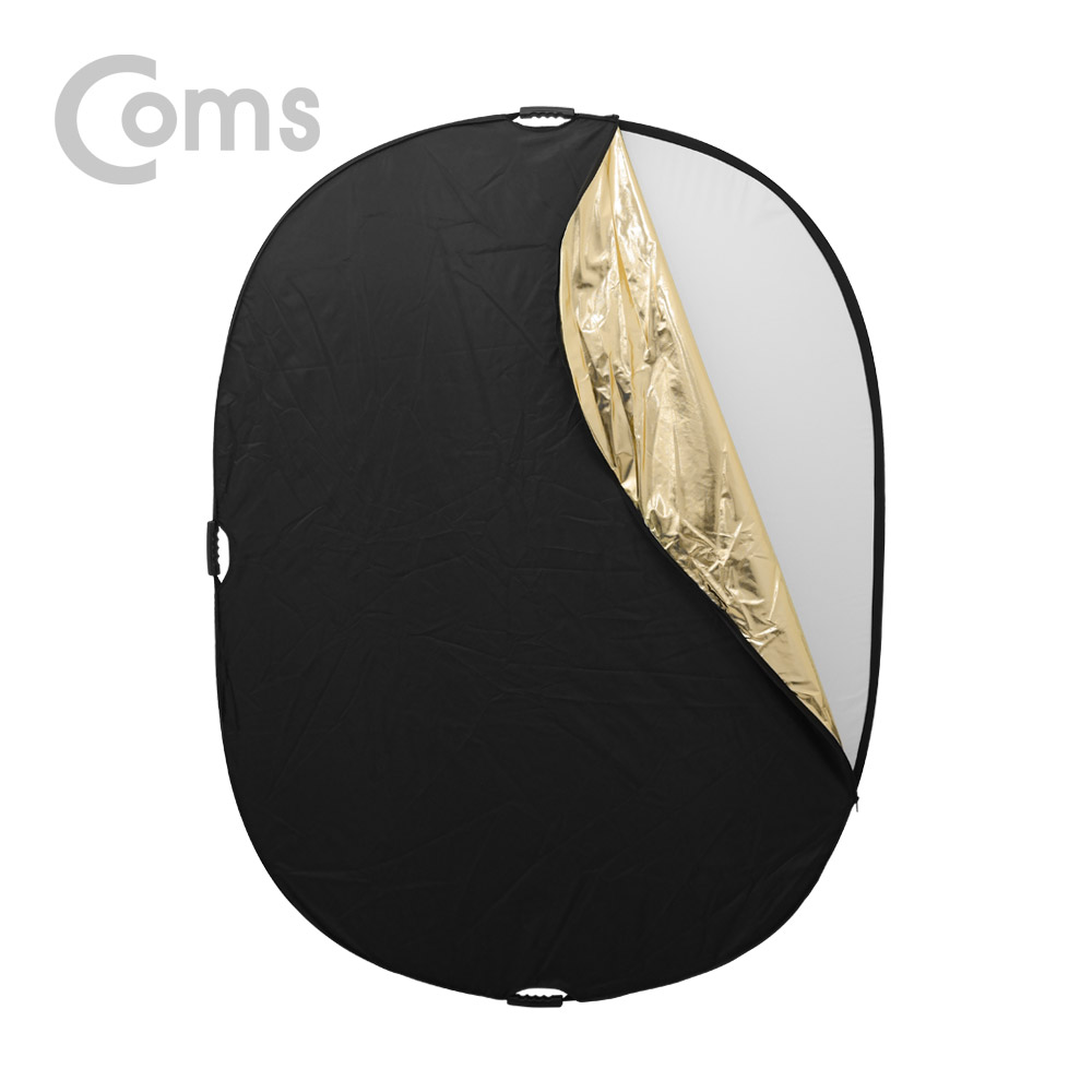 Coms 휴대용 반사판(야외촬영/그립형) 5color 변경, 대 / 실버,화이트,디퓨저,블랙,골드