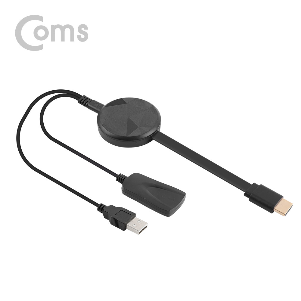 Coms 스마트폰 무선 MHL 동글 Miracast/DLNA 지원 (iOS11 미러링지원)