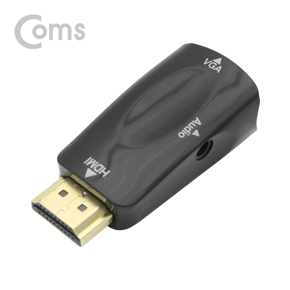 Coms HDMI 컨버터(HDMI -> VGA+Stereo (Short) 오디오 지원
