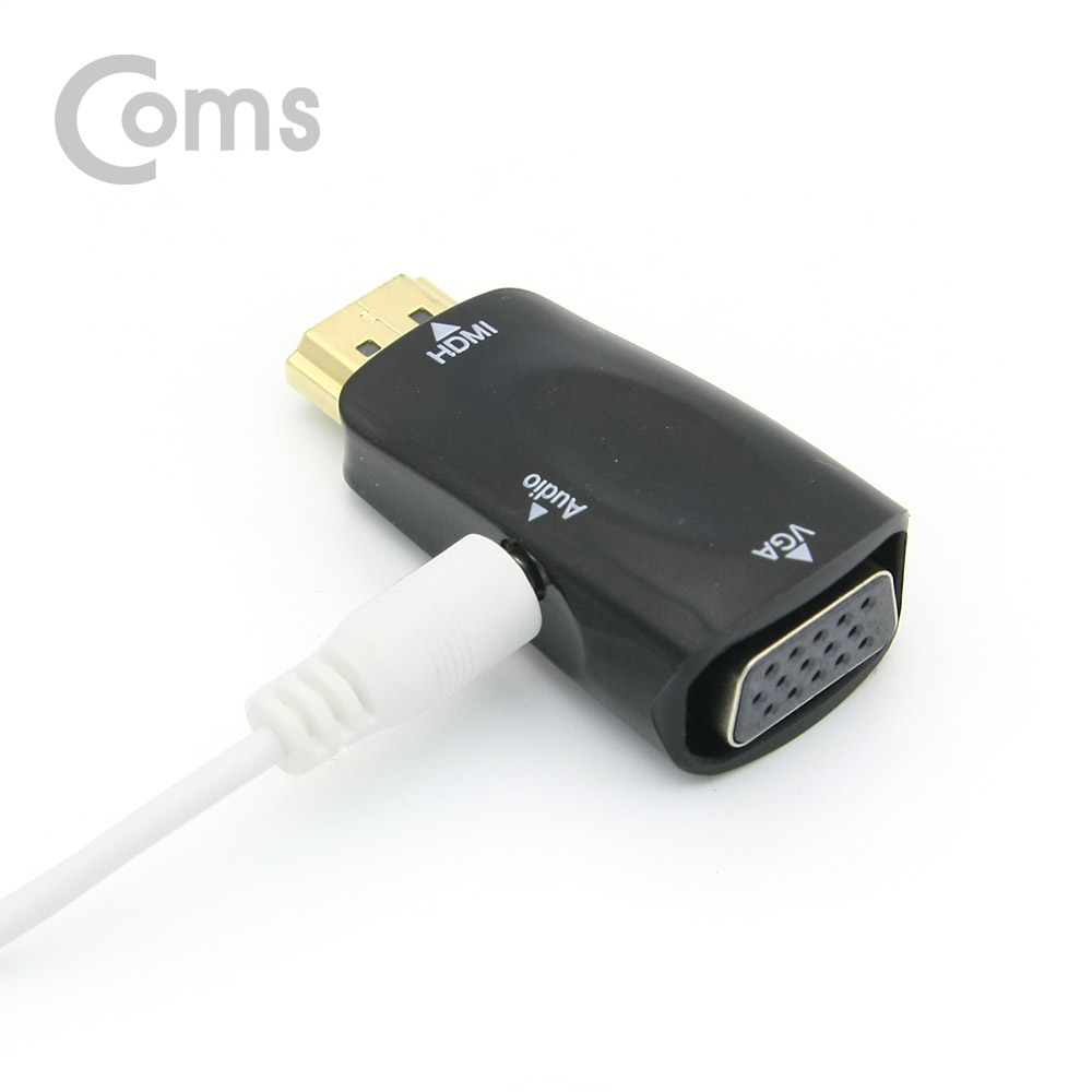 Coms HDMI 컨버터(HDMI -> VGA+Stereo (Short) 오디오 지원