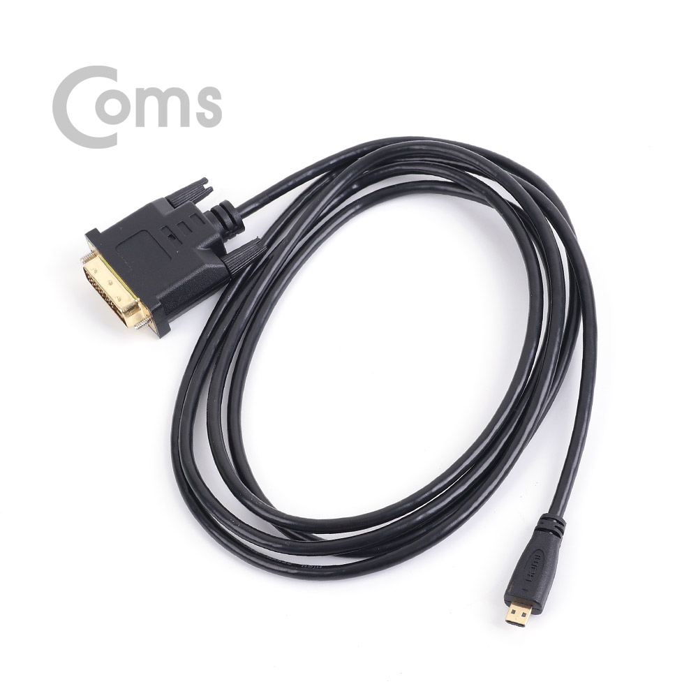 Coms Micro HDMI/DVI 케이블 1.8M (Micro HDMI/DVI-D Dual)