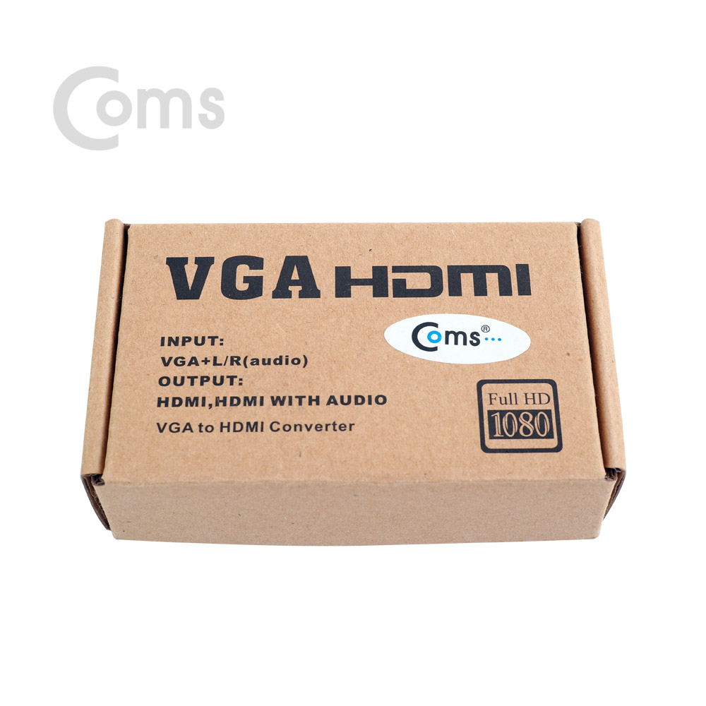 Coms HDMI 컨버터(VGA to HDMI) / 오디오 지원