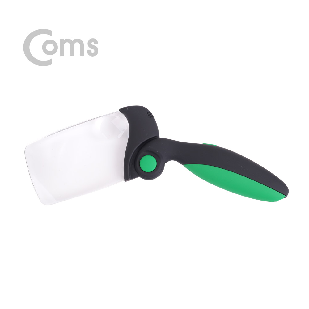 Coms 확대경 / 돋보기 (LED 조명) / 접이식 / 2x / 6x