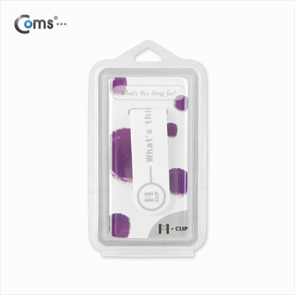 Coms 케이블 오거나이저(버튼형), White