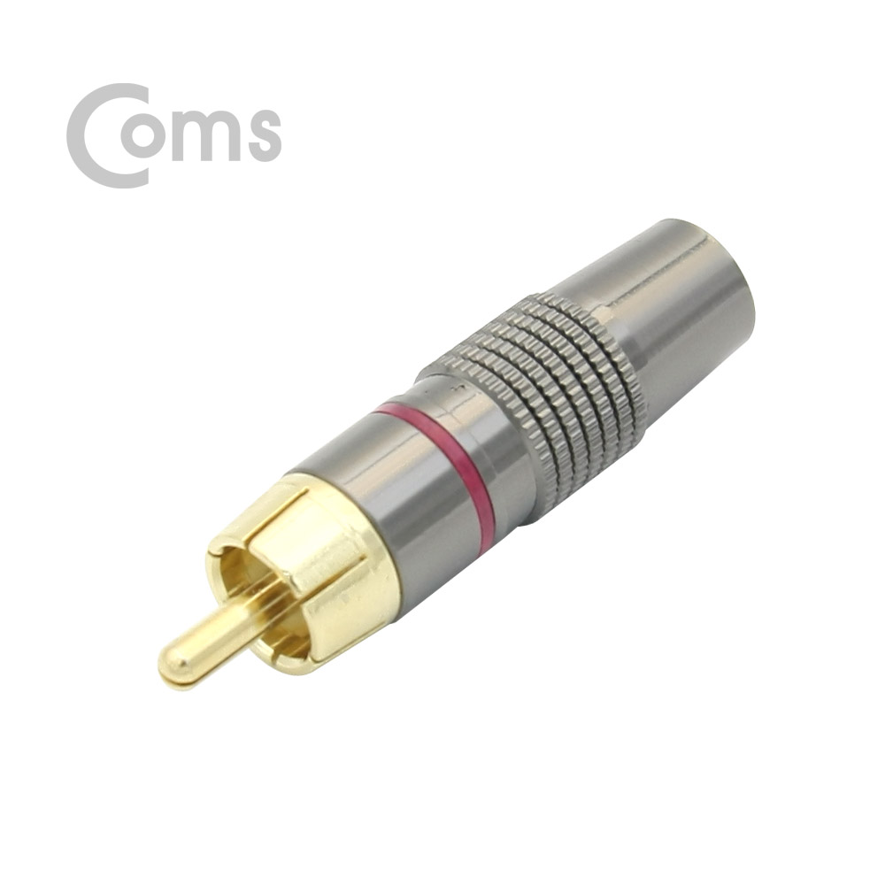 Coms 컨넥터 / 커넥터-RCA 수/메탈/골드 Gray