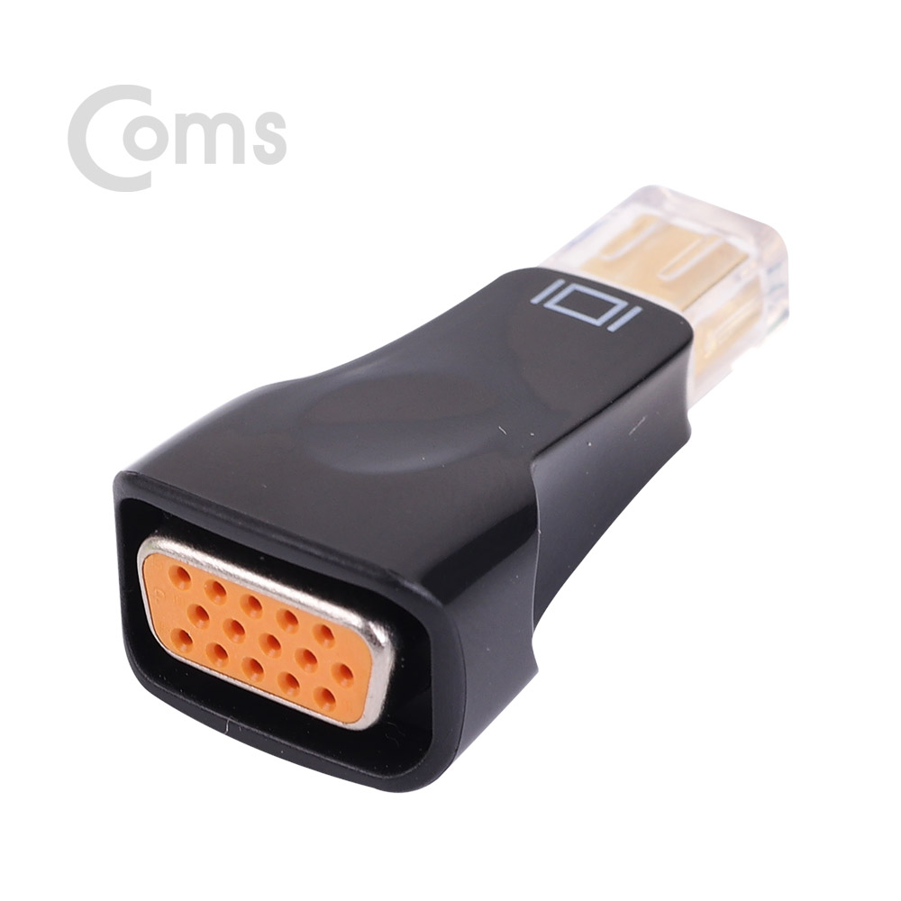 Coms 디스플레이 포트 컨버터 MDP(M)/VGA(F) - Mini DP to VGA/DisplayPort