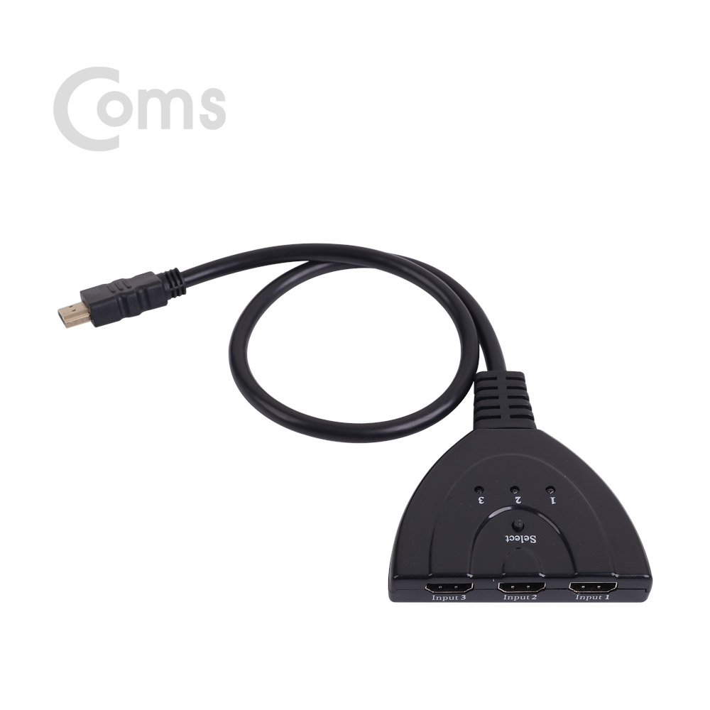 Coms HDMI 선택기 (케이블형 3:1)