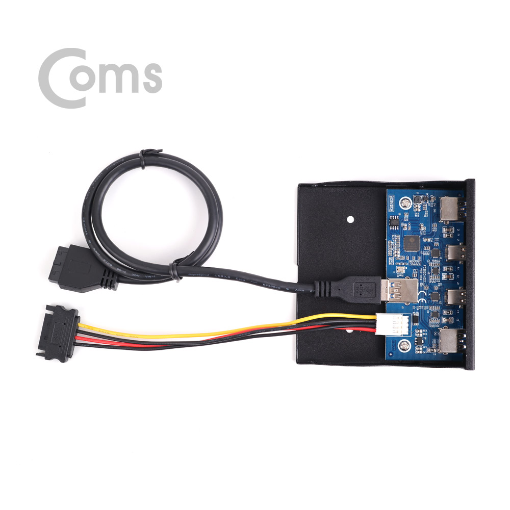 Coms Type C (USB 3.1) / 3.0 포트 전면 가이드 / 3.5형 / 50cm (Type C 2Port - USB 3.0 2Port)