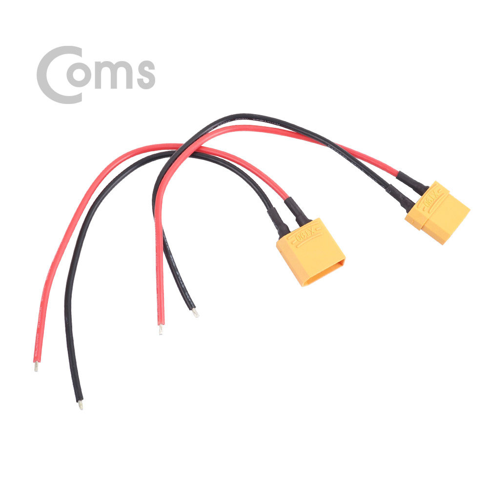 Coms DC 전원 케이블(제작용) 대, 점퍼선 2선 / Red-Black / 20cm