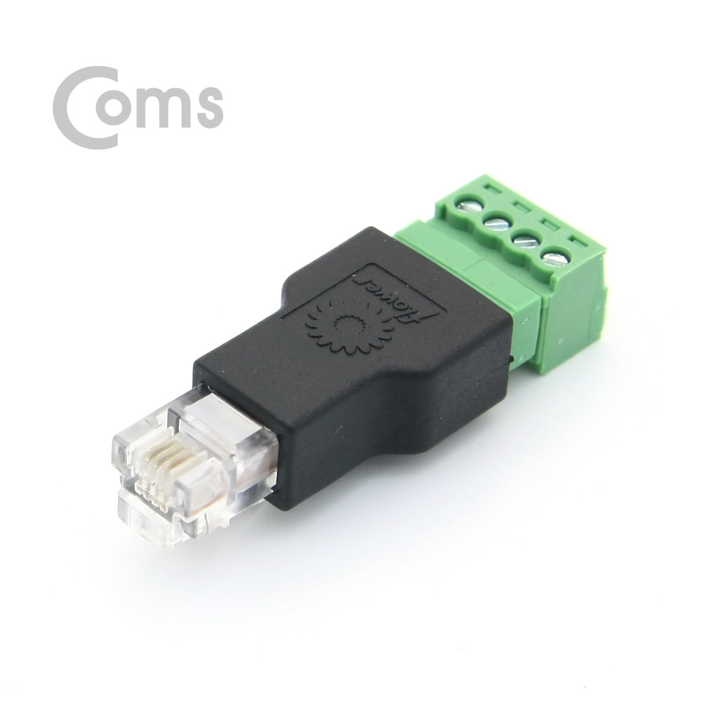 Coms 터미널 변환(RJ11) RJ11 M/4Pin 터미널