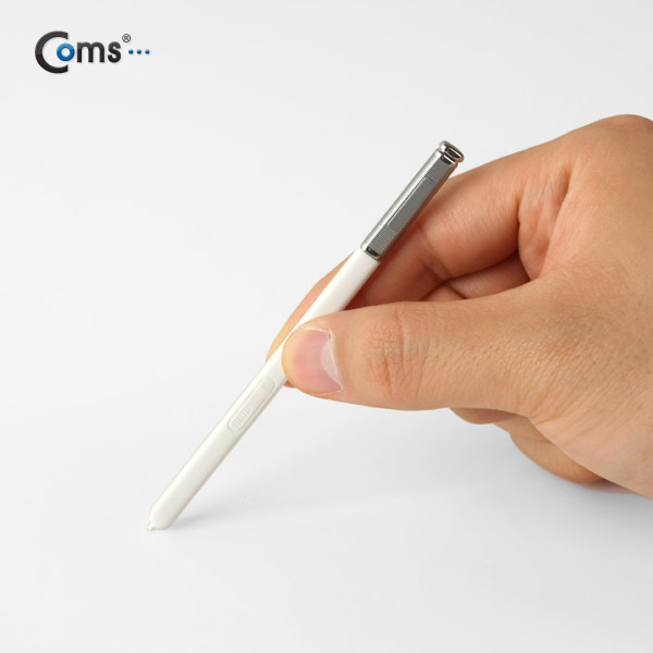 Coms 터치펜 정전식(갤노트3용/볼펜형) White