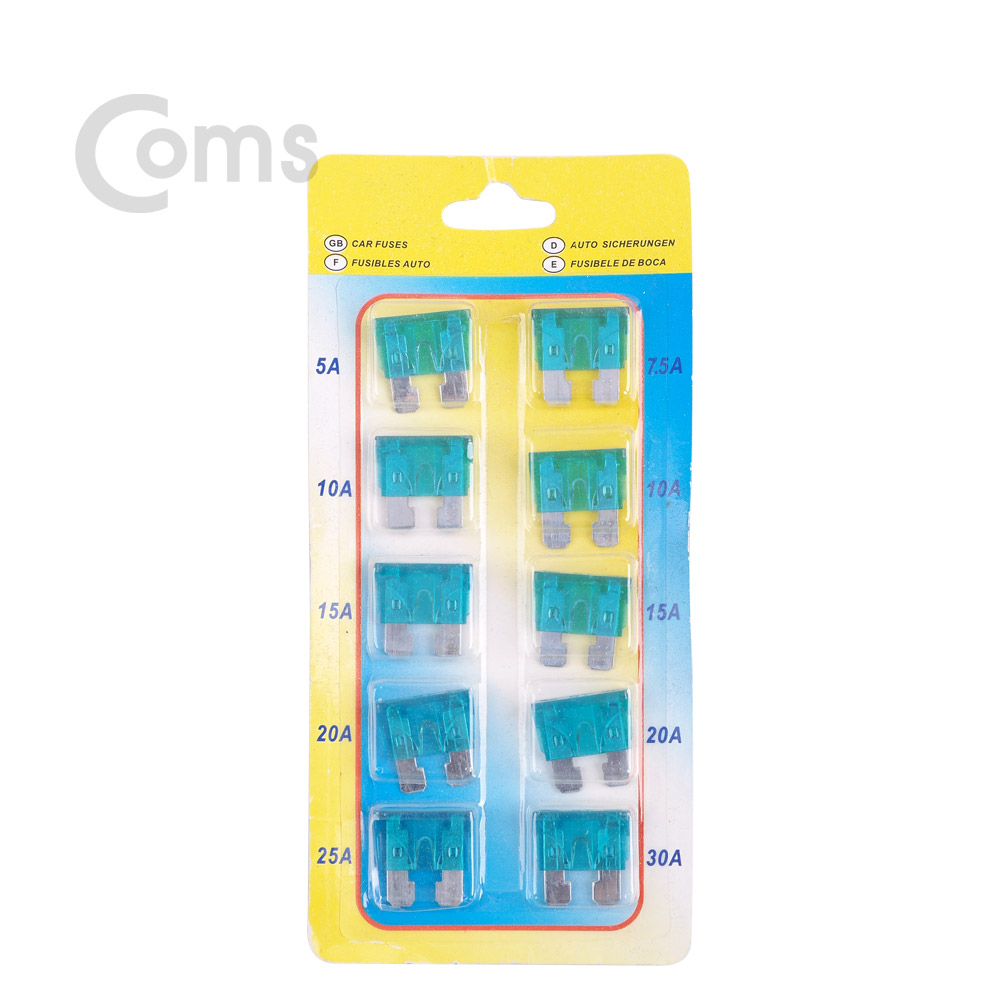 Coms 휴즈(차량용) Blue, 15A / 퓨즈